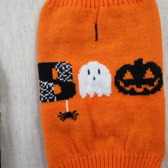 Lot of 4 Dog Sweater M Multi Holiday Christmas Halloween Winter Knit Pet Clothes - Picture 3 of 16